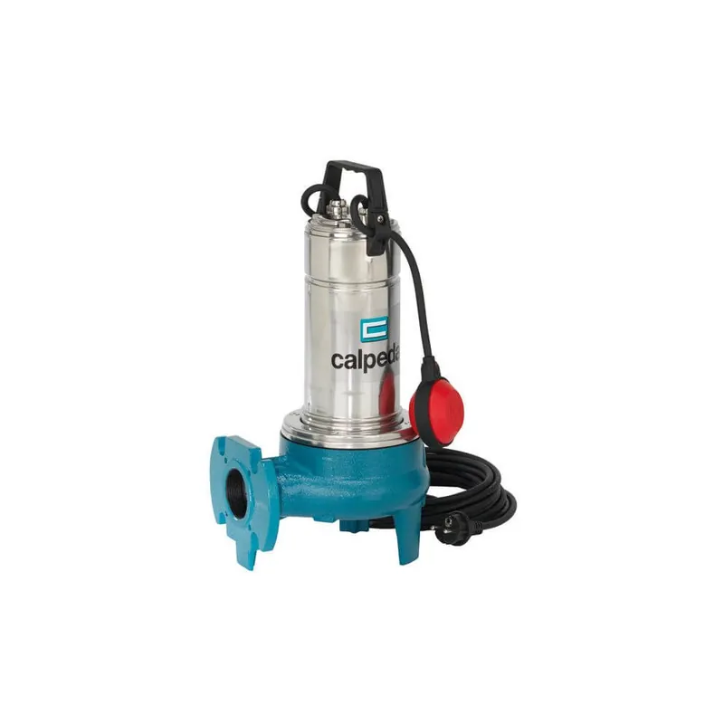 Vysoce Kvalitní Calpeda GQVM 50-9 230V ponorné kalové čerpadlo s plovákem, kabel 10m