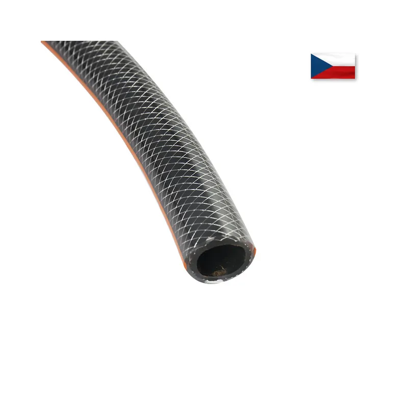 Hadice 1" šedá s výpletem a černou vložkou Vrácení Zdarma