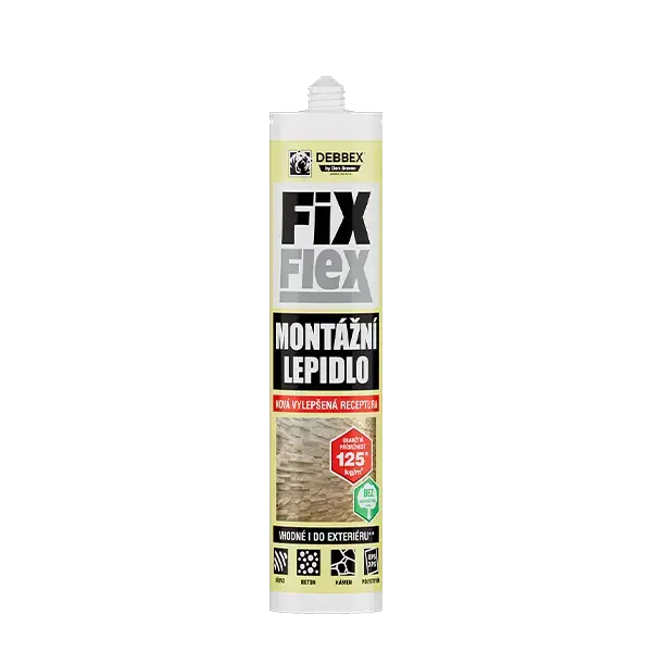 Hit Sezóny Montážní lepidlo FIX FLEX 280 ml kartuše šedá