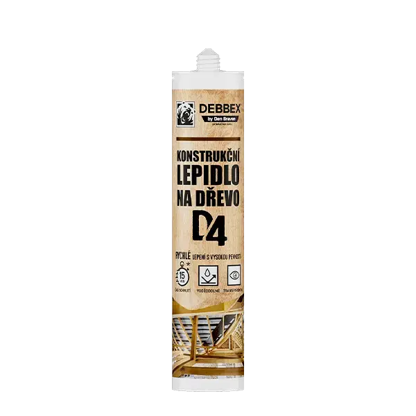 Rychlé konstrukční lepidlo D4 300 ml kartuše transparentní Expresní Doručení