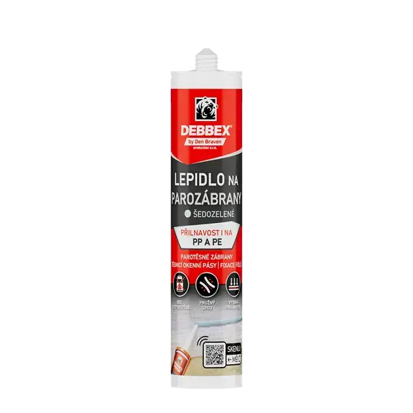 Lepidlo na parozábrany 310 ml kartuše šedozelená Celosvětová Doprava