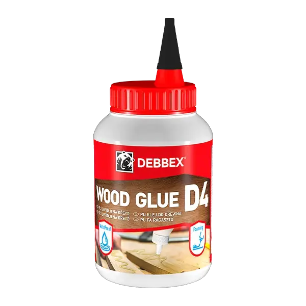 Akční Nabídka Polyuretanové lepidlo na dřevo D4 500 g dóza medově hnědá