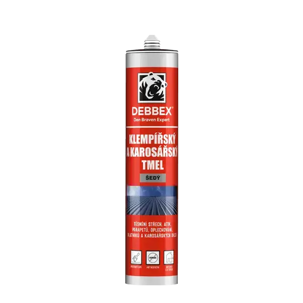 Vysoce Kvalitní Klempířský a karosářský tmel 280 ml kartuše šedá