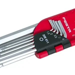 Výprodej Sada L klíčů inbus FESTA CrV s kuličkou 1.5-10mm 9ks