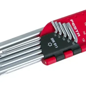 Sada L klíčů TORX FESTA CrV T10-T50 9ks Expresní Doručení