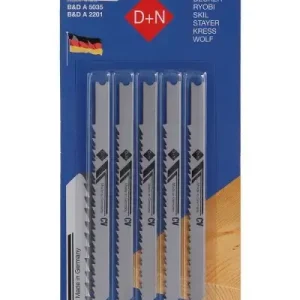 Nejlepší Volba Plátky do přímočaré pily HCS B&D 75/1.45mm 5ks 12225