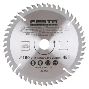 Kotouč pilový FESTA SK 160/2.8/20mm 48T Prémiový