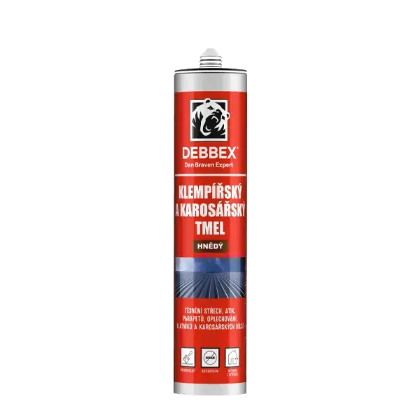 Exkluzivní Klempířský a karosářský tmel 280 ml kartuše hnědá