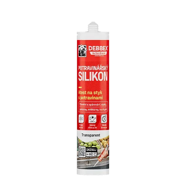 Aktuální Potravinářský silikon 280 ml kartuše transparentní
