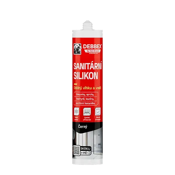 Sanitární silikon 280 ml kartuše černá Výhodná Nabídka