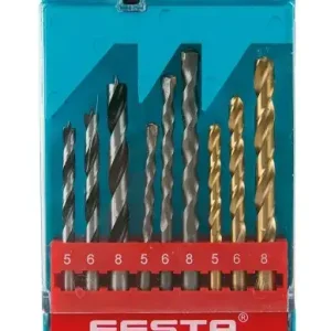 Cenový Hit Sada vrtáků FESTA do kovu, dřeva, zdiva 5/6/8 mm 9 ks plast