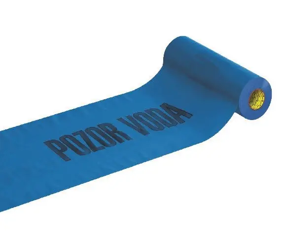 Top Prodej ANTICOR - Výstražná fólie 613 modrá 220x100x0,08 "POZOR VODA" *316