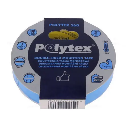 ANTICOR - 560 POLYTEX ( 19x10 ) oboustranná pěnová páska *4560019050909 Novinka