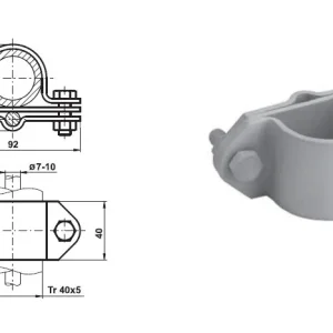 TREMIS V061 / SJ 1c ( FeZn ) svorka k jímací tyči JT Časově Omezené