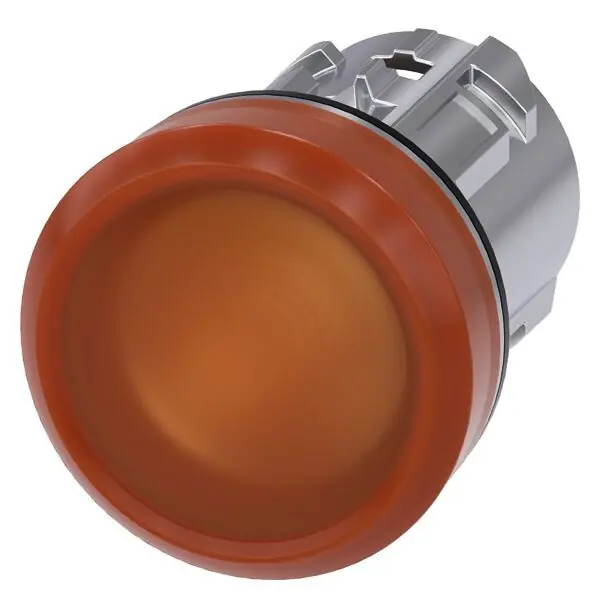 Luxusní SIEMENS 3SU1051-6AA00-0AA0 Indicator lights, 22 mm, round, metal, shiny, amber, lens, smoo