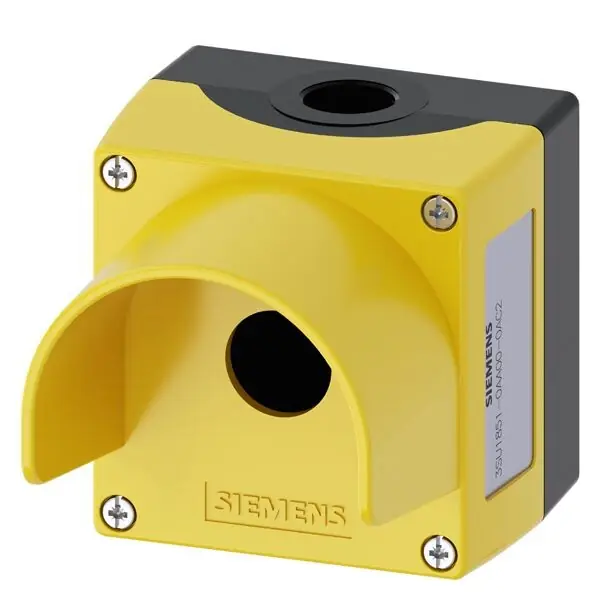 Nakupujte Hned SIEMENS 3SU1851-0AA00-0AC2 Enclosure for command devices, 22 mm, round, metal, yellow, 1 p