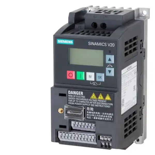 Nová Kolekce SIEMENS 6SL3210-5BB13-7BV1 SINAMICS V20 200-240 V 1-phase-AC -10/+10 Rated power 0.37 kW