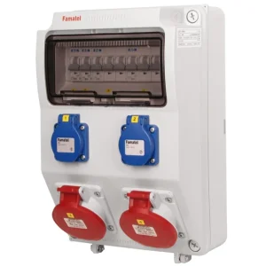 FAMATEL v405 ZSF20200000.0/3958 Zásuvková skříň 2x230V+2x400V 16A 5p IP44 bez chrániče Velkoobchod
