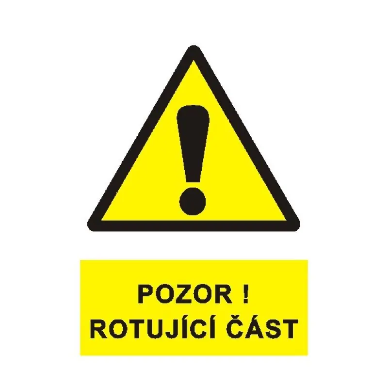 Výhodná Nabídka STRO.M 1961a-03-01 Pozor! Rotující část ! A7 (samolepka)