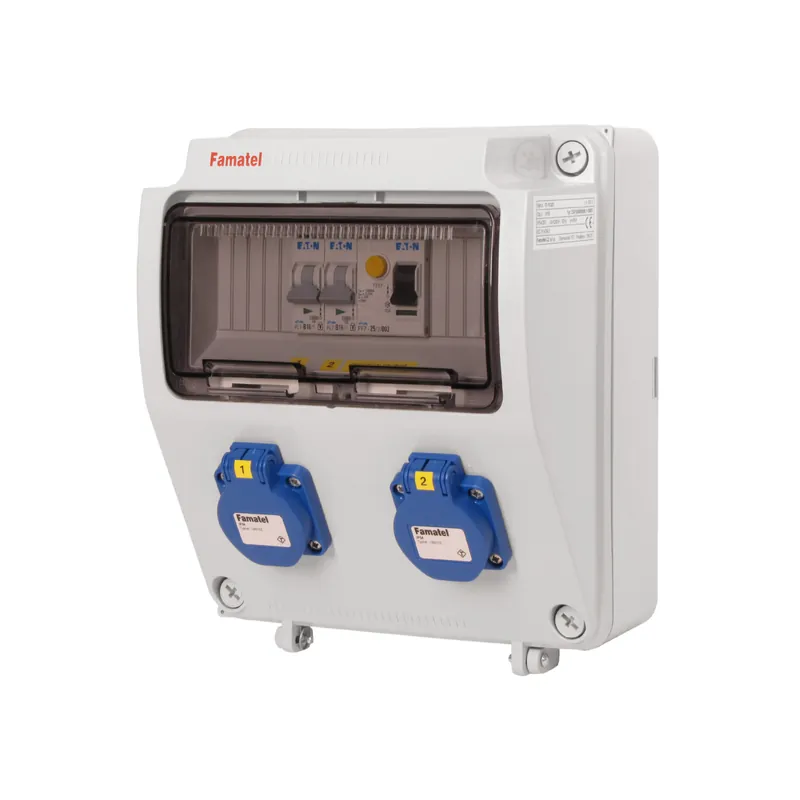 Top Prodej FAMATEL v115 ZSF20000000.1 /3957 Zásuvková skříň IP54 jištěná s chráničem 25/2/003 - přístroje Eaton