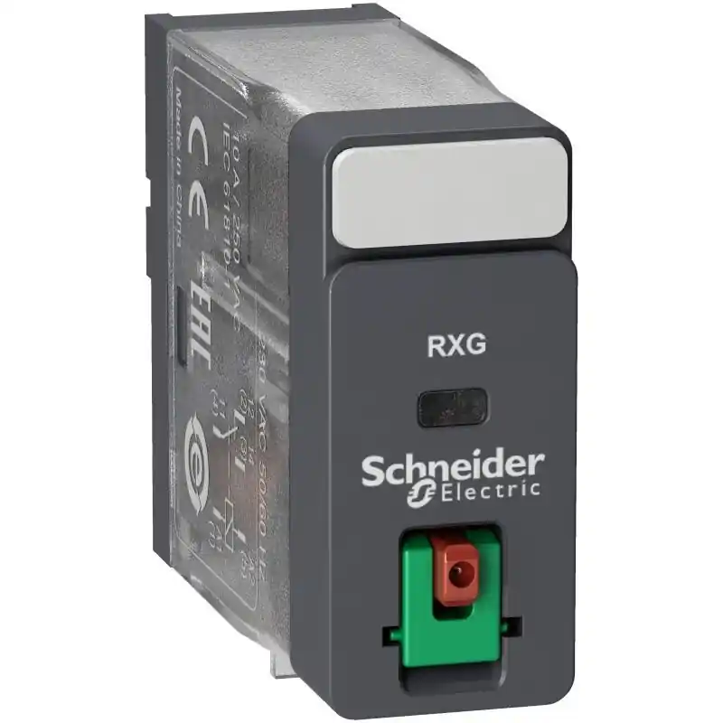 SCHNEIDER RXG11P7 Relé Zelio RXG, 1 V/Z, 10 A, 230 V AC, testovací tlačítko Nakupujte Hned