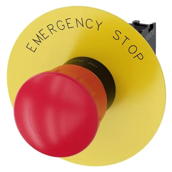 SIEMENS 3SU1100-1HB20-1CG0 EMERGENCY STOP mushroom pushbutton, 22mm, red, 40mm Hit Sezóny