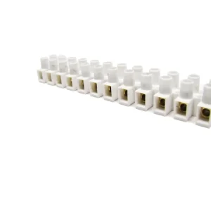 Přímo Od Výrobce ELEMAN 1001041 Svorkovnice přístrojová E-KL 1, 12x6mm2, T85, PP, bílá, mosazná, hranatá, 4