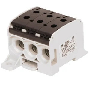 Záruka V Ceně HORA eTec 087560-4-3 Svorka univerzální RKA 95 1/6 L S, 232A, 1pól. (6x vstup), AL/CU, černá