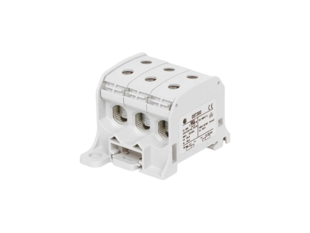 HORA eTec 087360-0-3 Svorka univerzální RKA 50 1/6 L G, 150A, 1pól. (6x vstup), AL/CU, šedá Horká Nabídka