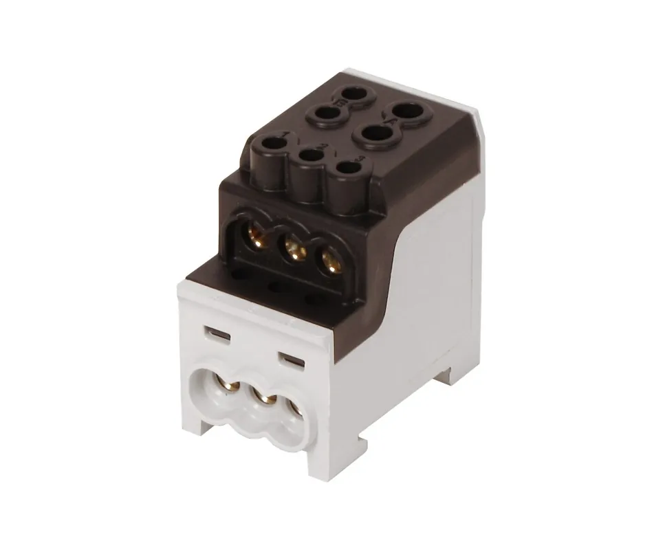 Vrácení Zdarma HORA eTec 080030-4-4 Blok pro rozdělení fází UVB 200 L S, 1pól., 200A, 1000V, černý, na DIN