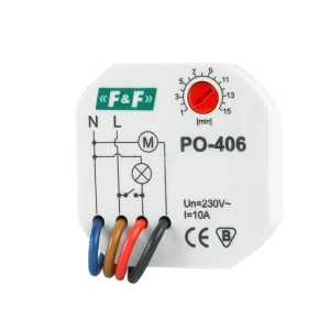 ELEMAN 1000930 PO-406 časové relé krab. s doběhem, 1-15min Značkový