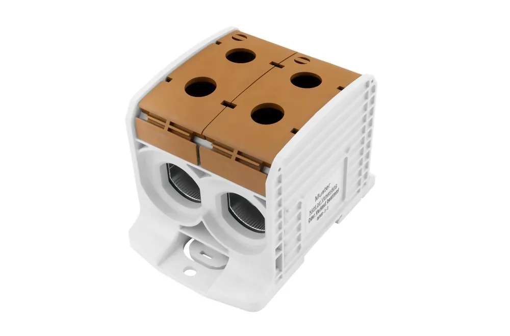 HORA eTec 087920-3-3 Svorka univerzální RKA 300 DLB, 520A, 1pól. (4x vstup), AL/CU, hnědá Doprava Zdarma