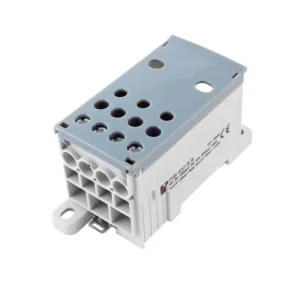 Velkoobchod POLLMANN 2080719 Blok pro rozdělení fází PVB 400-3/8, 1pól., AL/CU, 400A, 690V, šedý