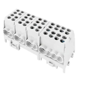 Jen Po Omezenou Doba POLLMANN 2080435 Svorkovnice rozbočovací HLAK 25 4/12 GR-S, 100A, 4pól., AL/CU, IP20, 4xŠ, na DIN