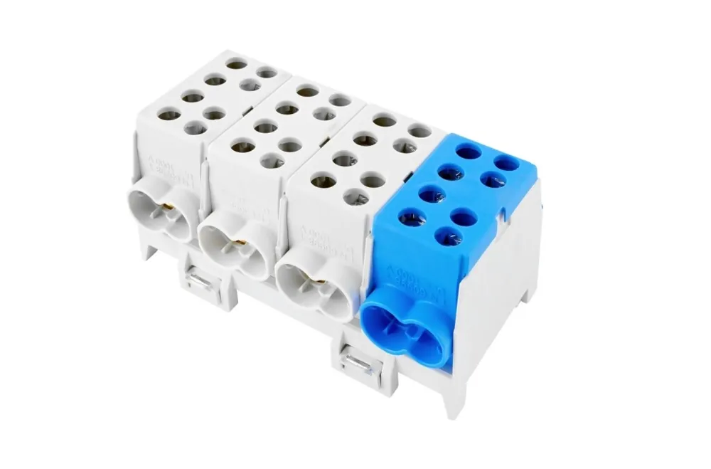 POLLMANN 2080424 Svorkovnice rozbočovací HLAK 25 4/8 S, 100A, 4pól., AL/CU, IP20, 3xŠ/M, na DIN Zlevněný