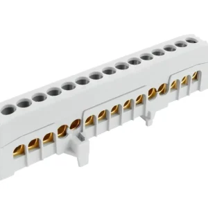 POLLMANN 2020274 Můstek A 15-F2 (svorkovnice 15x16mm2), krytý IP20, šedý, 63A, na DIN Horká Nabídka