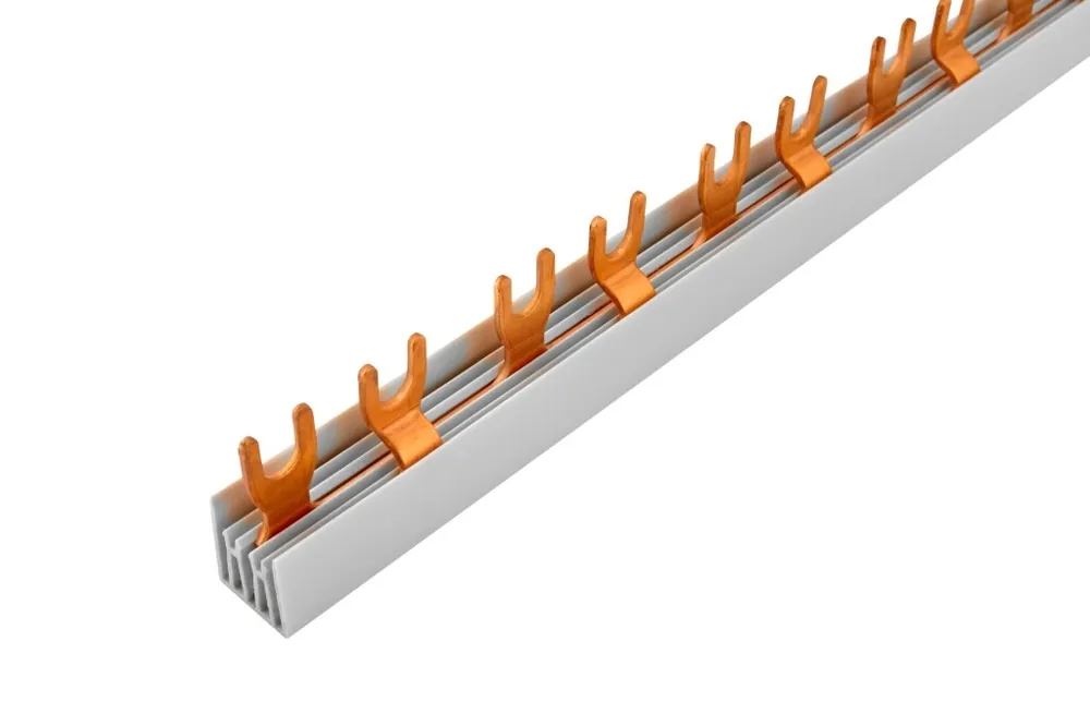 POLLMANN 2213231 Propojovací lišta G-2L+9-1000/16C, vidlička, 2pól., 80A, rozteč 17,8mm Značkový
