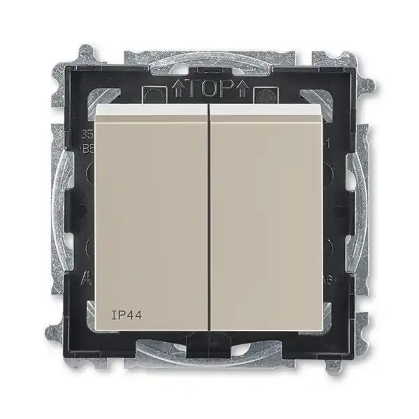 Dokud Zásoby Vydrží ABB 3559H-A05940 18, LEVIT Přepínač sériový, řazení č.5, IP44; macchiato/bílá