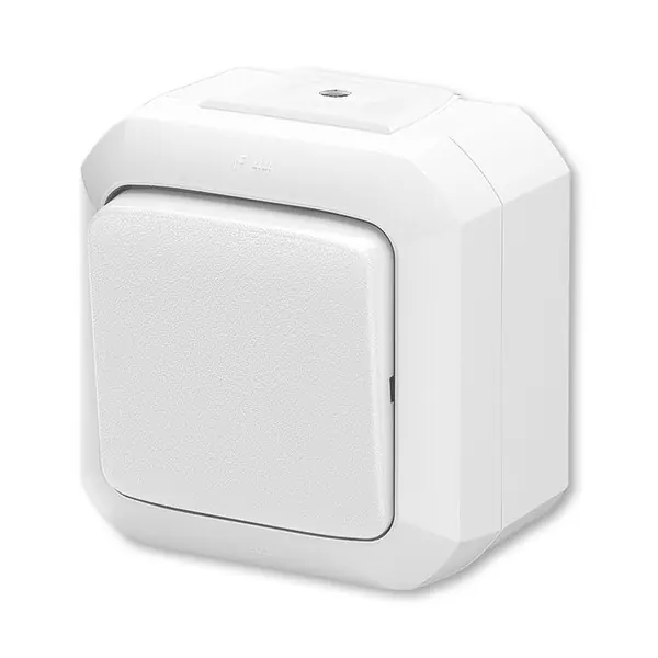 ABB 3559N-C01510 B Spínač jednopólový, řazení č.1, IP54, bezšroub.; bílá Trendový