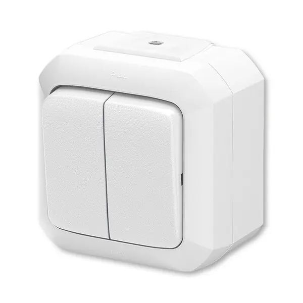 ABB 3559N-C05510 B Přepínač sériový, řazení č.5, IP44, bezšroub.; bílá Ruční Výroba