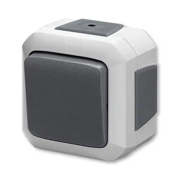 ABB 3559N-C06540 S Přepínač střídavý pro průběžnou montáž, řaz 6, IP54, bezšroub.; šedá Přímo Od Výrobce