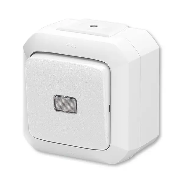 ABB 3559N-C07511 B Přepínač křížový s čirým průzorem, řazení č.7So, IP54, bezšroub.; bílá Akční Nabídka