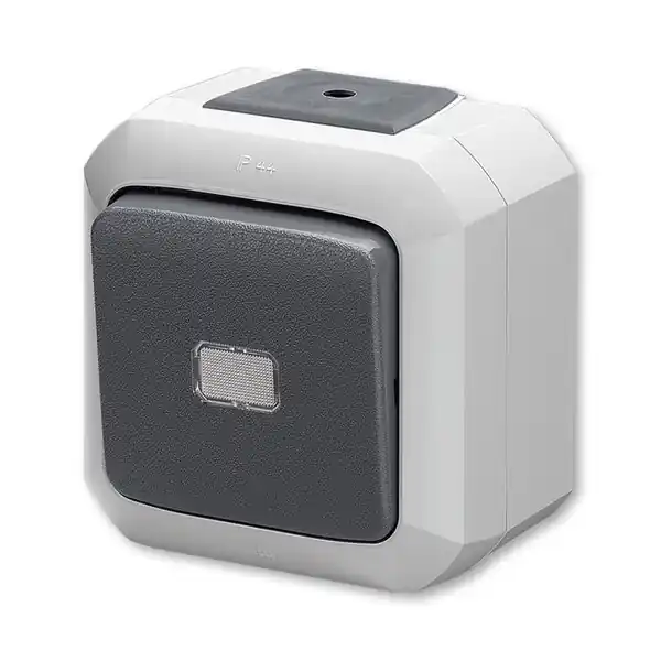 Oblíbený ABB 3559N-C25511 S Přepínač střídavý s čirým průzorem, řaz. 6S a 6So, IP54, bezšroub.; šed