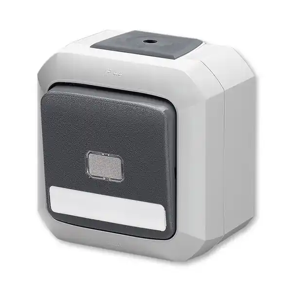 ABB 3559N-C25512 S Přepínač střídavý s čirým průz., s pop. pol., ř. 6S a 6So, IP54, bezšro Expresní Doručení