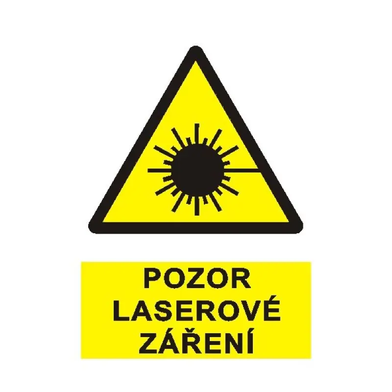 Zlevněný STRO.M 0299c-02-03 Pozor laserové záření A6 (samolepka)