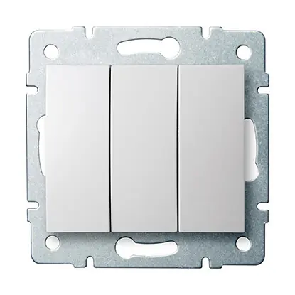 Výprodej KANLUX 25076 LOGI Trojitý vypínač - č. 3 - bílá