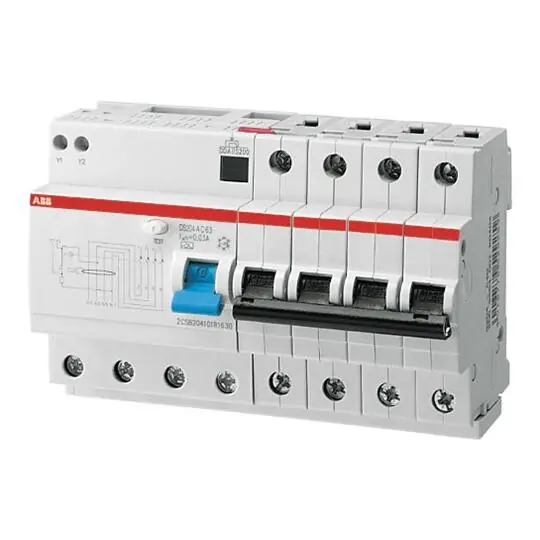 Vysoce Kvalitní ABB ELSYNN DS204 AC-B16/0,03 Chránič s jističem Compact 4-pól, 6kA *2CSR254001R1165