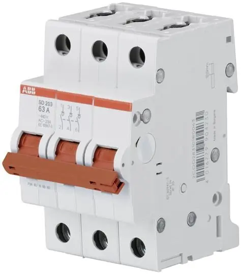 ABB ELSYNN SD203/25 Třípólový odpínač 25A *2CDD283101R0025 Levný