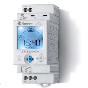 FINDER 12.81.8.230.0000 hodiny spínací astrální, 1P/16A, 230V AC, TP Zlevněný