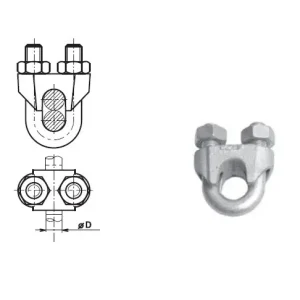 TREMIS Z710 / LS 10 ( FeZn ) lanová svorka 8-10 mm Objednat Nyní